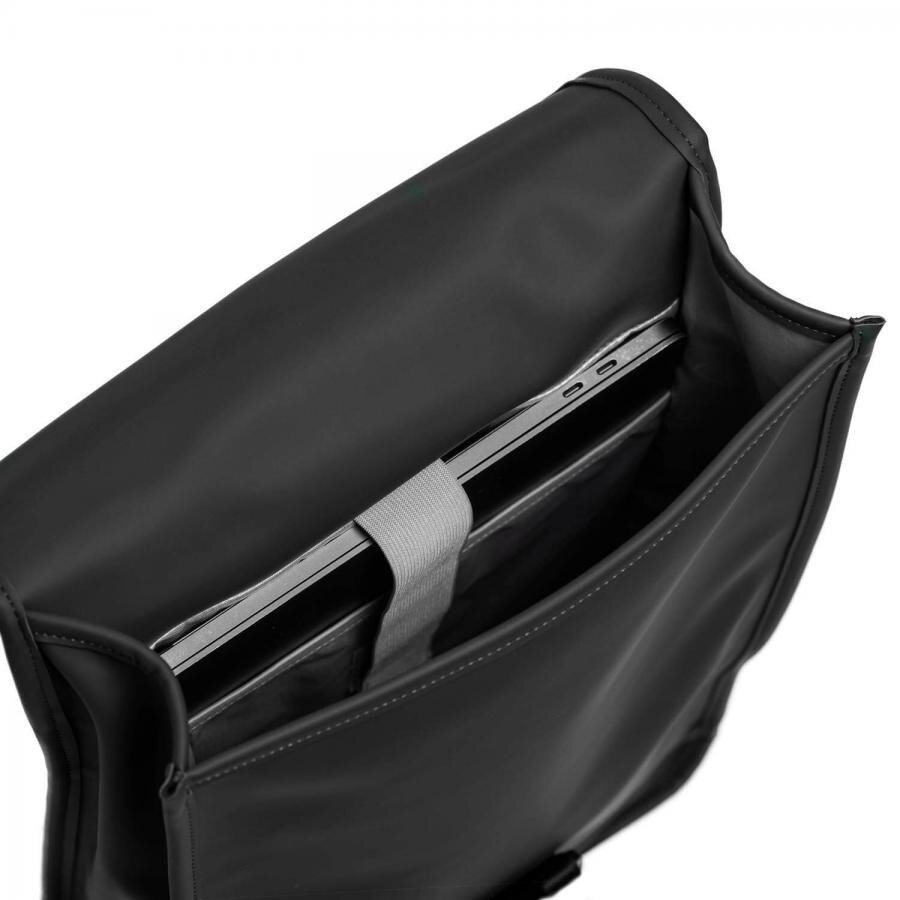 Rucsac unisex impermeabil, pentru laptop de 12 inch, Daniel Ray, seria Fullerton, Negru
