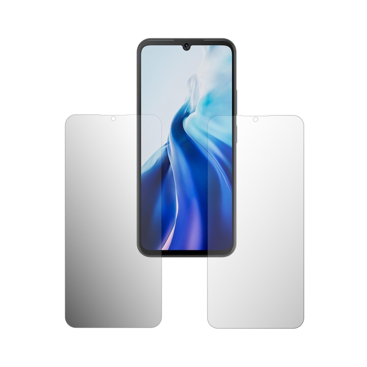 Set 2X Folie Protectie Ecran Folie24, pentru Cubot A30, 1X Ultra-Clear + 1X Mata, Acoperire Case-Friendly ( Compatibile cu Carcasa ), Adezive, Flexibile cu Auto Regenerare