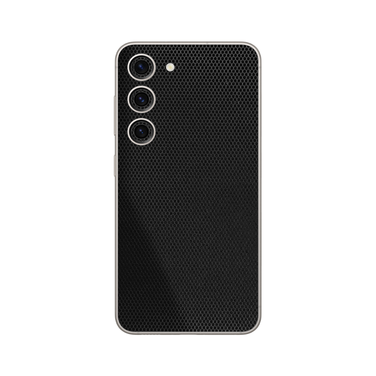 Folie Protectie iSkinz pentru Samsung Galaxy S23+ Plus 5G - Matrix Negru Black Simple Cut, Skin Adeziv, Cover pentru Carcasa Spate