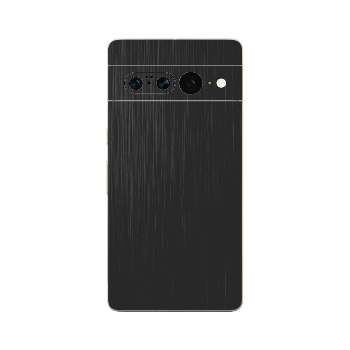 Folie iSkinz pentru Google Pixel 7 Pro - Brushed Negru 360 Cut, Skin Adeziv Full Body Cover, Protectie Carcasa Spate si Laterale