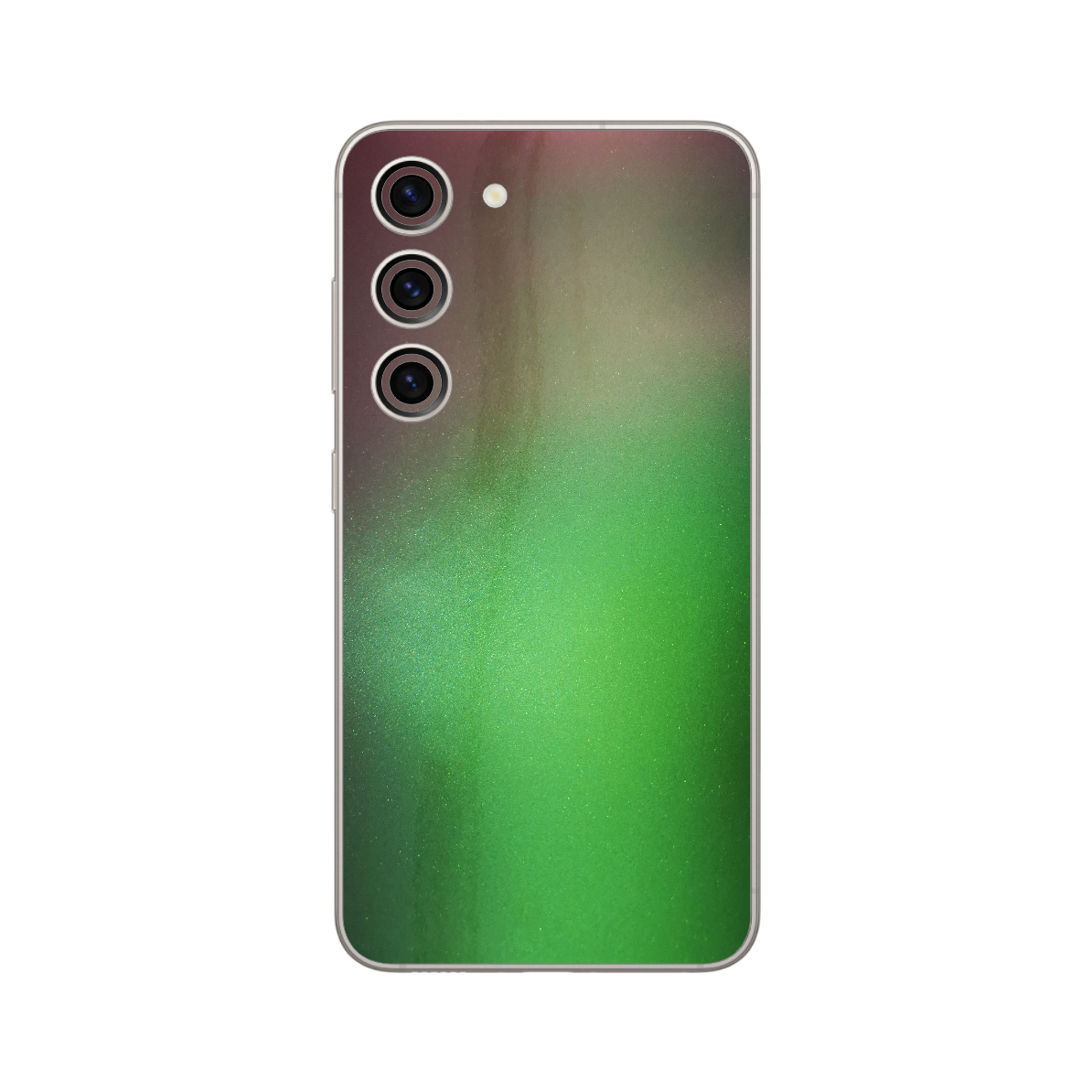 Folie Protectie iSkinz pentru Samsung Galaxy S23+ Plus 5G - Color Shift Avocado Simple Cut, Skin Adeziv, Cover pentru Carcasa Spate