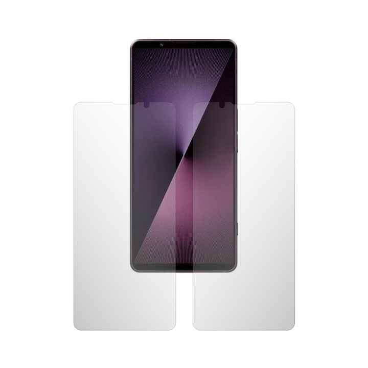 Set 2X Folie Protectie Ecran iSkinz Matte pentru Sony Xperia 1 VII - Full Cut, Invisible Skinz Matte, Siliconica Mata Anti-Amprenta, Anti-Reflex, Adeziva si Flexibila