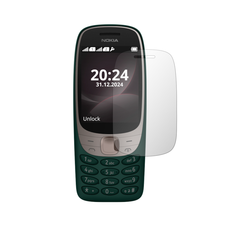 Set 2X Folie Protectie Ecran iSkinz pentru Nokia 6310 (2024) - Case friendly, Invisible Skinz HD, Siliconica Ultra-Clear cu Acoperire Totala, Adeziva si Flexibila