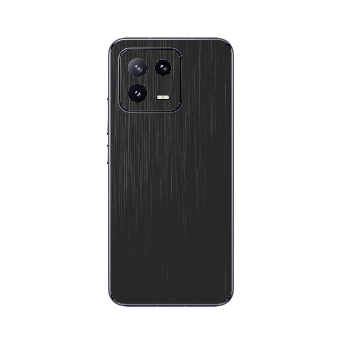Folie iSkinz pentru Xiaomi 13 - Brushed Negru, 360 Cut, Skin Adeziv Full Cover, Protectie Carcasa Spate si Laterale