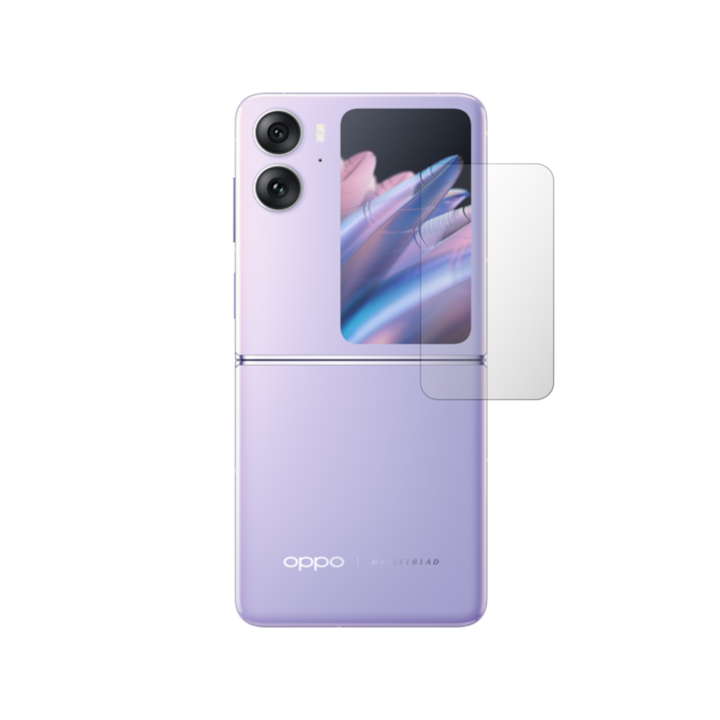Set 4X Folie Protectie Ecran iSkinz pentru Oppo Find N2 Flip - Invisible Skinz HD, Siliconica Ultra-Clear cu Acoperire Totala, Adeziva si Flexibila