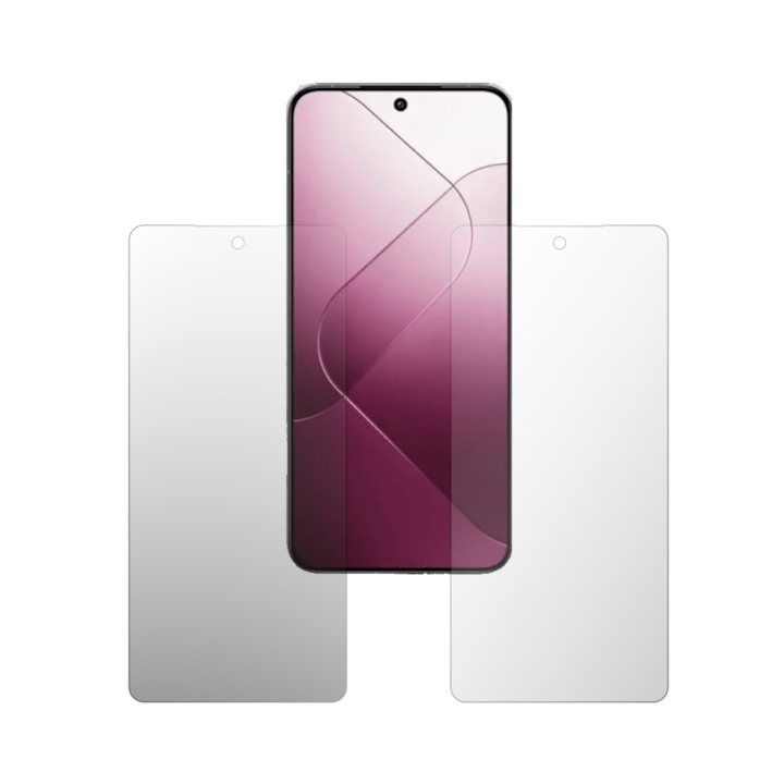 Set 2X Folie Protectie Ecran Folie24, pentru Xiaomi 15, 1X Ultra-Clear + 1X Mata, Acoperire Totala Full-Display, Adezive, Flexibile cu Auto Regenerare