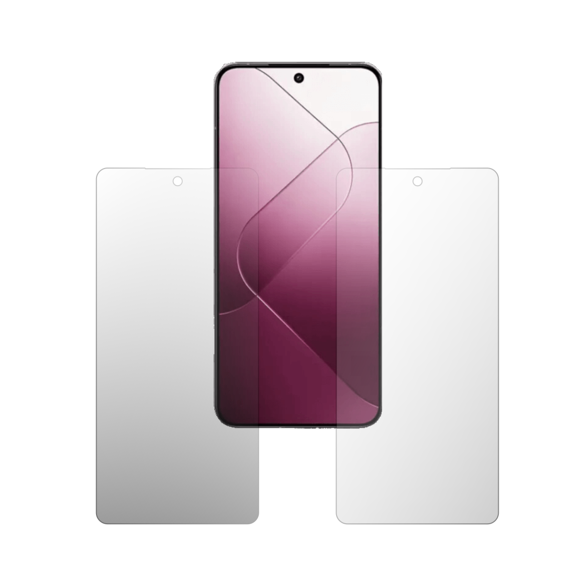 Set 2X Folie Protectie Ecran Folie24, pentru Xiaomi 15, 1X Ultra-Clear + 1X Mata, Acoperire Totala Full-Display, Adezive, Flexibile cu Auto Regenerare