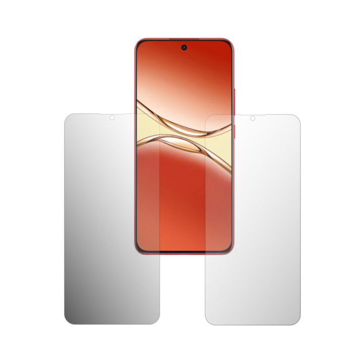 Set 2X Folie Protectie Ecran Folie24, pentru Oppo A5 Pro, 1X Ultra-Clear + 1X Mata, Acoperire Case-Friendly ( Compatibile cu Carcasa ), Adezive, Flexibile cu Auto Regenerare