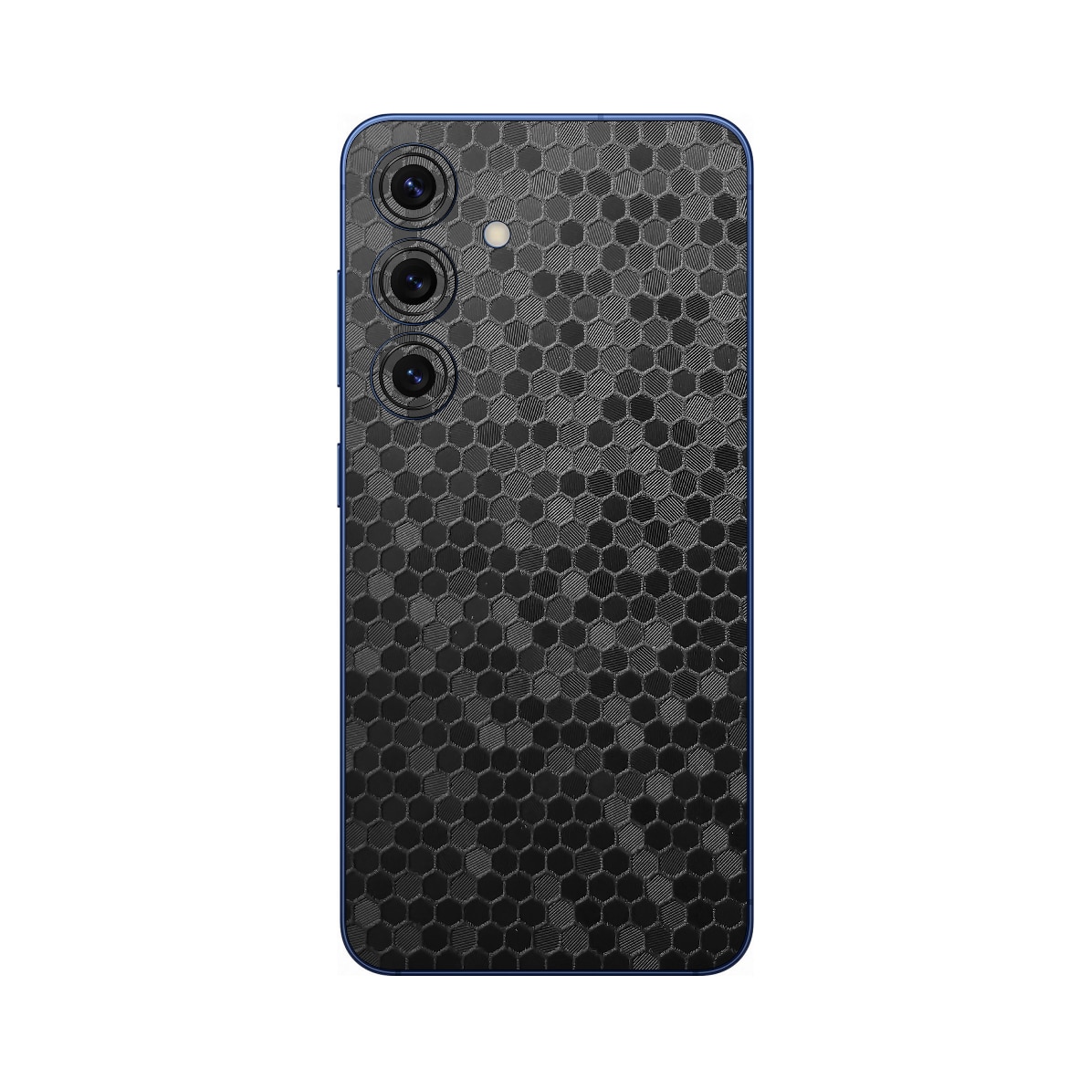 Folie iSkinz pentru Samsung Galaxy S25 - Honeycomb Negru Black, 360 Cut, Skin Adeziv Full Cover, Protectie Carcasa Spate si Laterale
