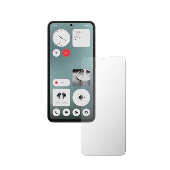 Set 2X Folie Protectie Ecran iSkinz Matte pentru Nothing CMF Phone 1 - Full Cut, Invisible Skinz Matte, Siliconica Mata Anti-Amprenta, Anti-Reflex, Adeziva si Flexibila