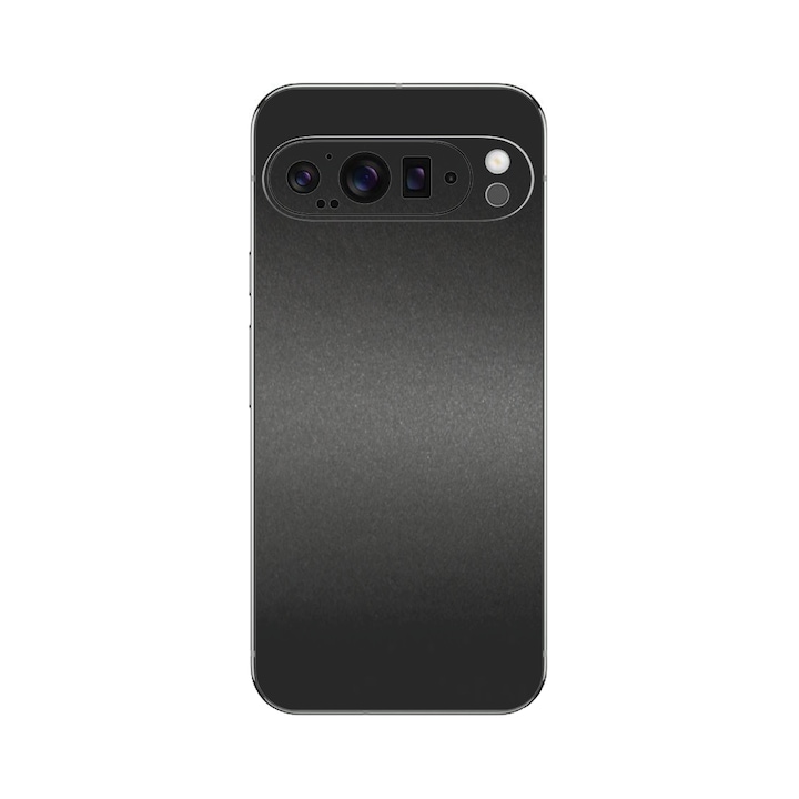 Folie iSkinz pentru Google Pixel 9 Pro XL - Negru Mat, Split Cut, Skin Adeziv Full Cover, Protectie Carcasa Spate si Laterale