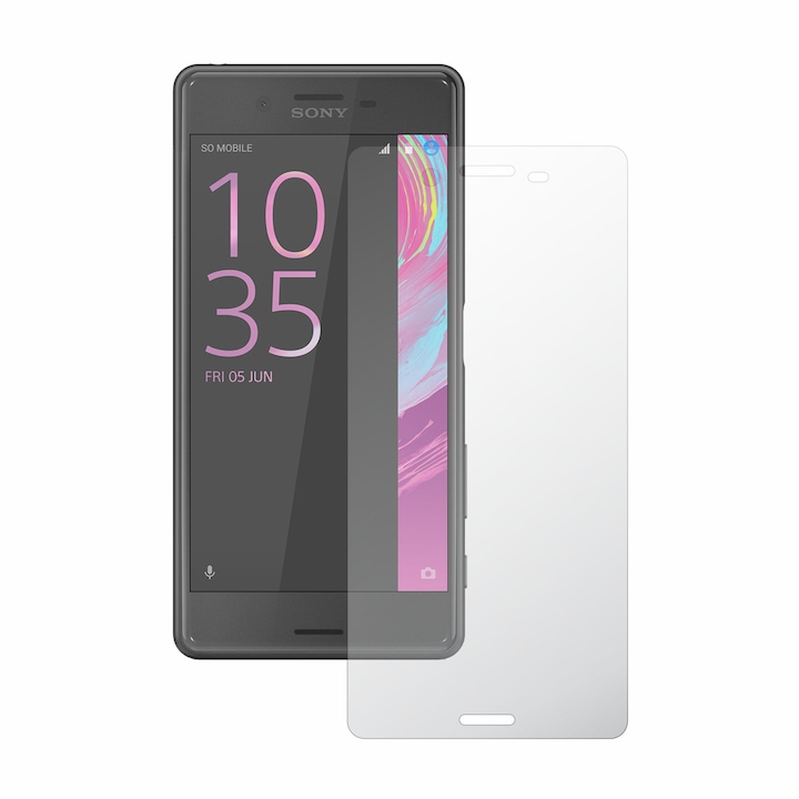 Set 2 Folii Protectie Totala Ecran, Curbate si Adezive Invisible Skinz Ultra-Clear HD pentru Sony Xperia X