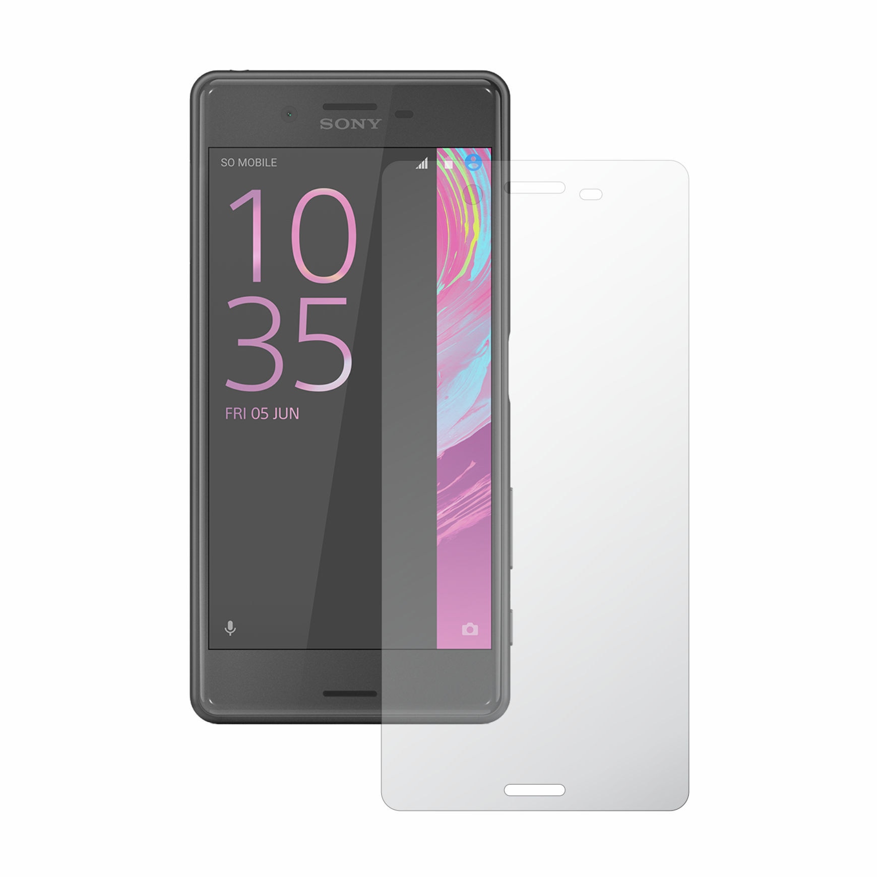 Set 2 Folii Protectie Totala Ecran, Curbate si Adezive Invisible Skinz Ultra-Clear HD pentru Sony Xperia X