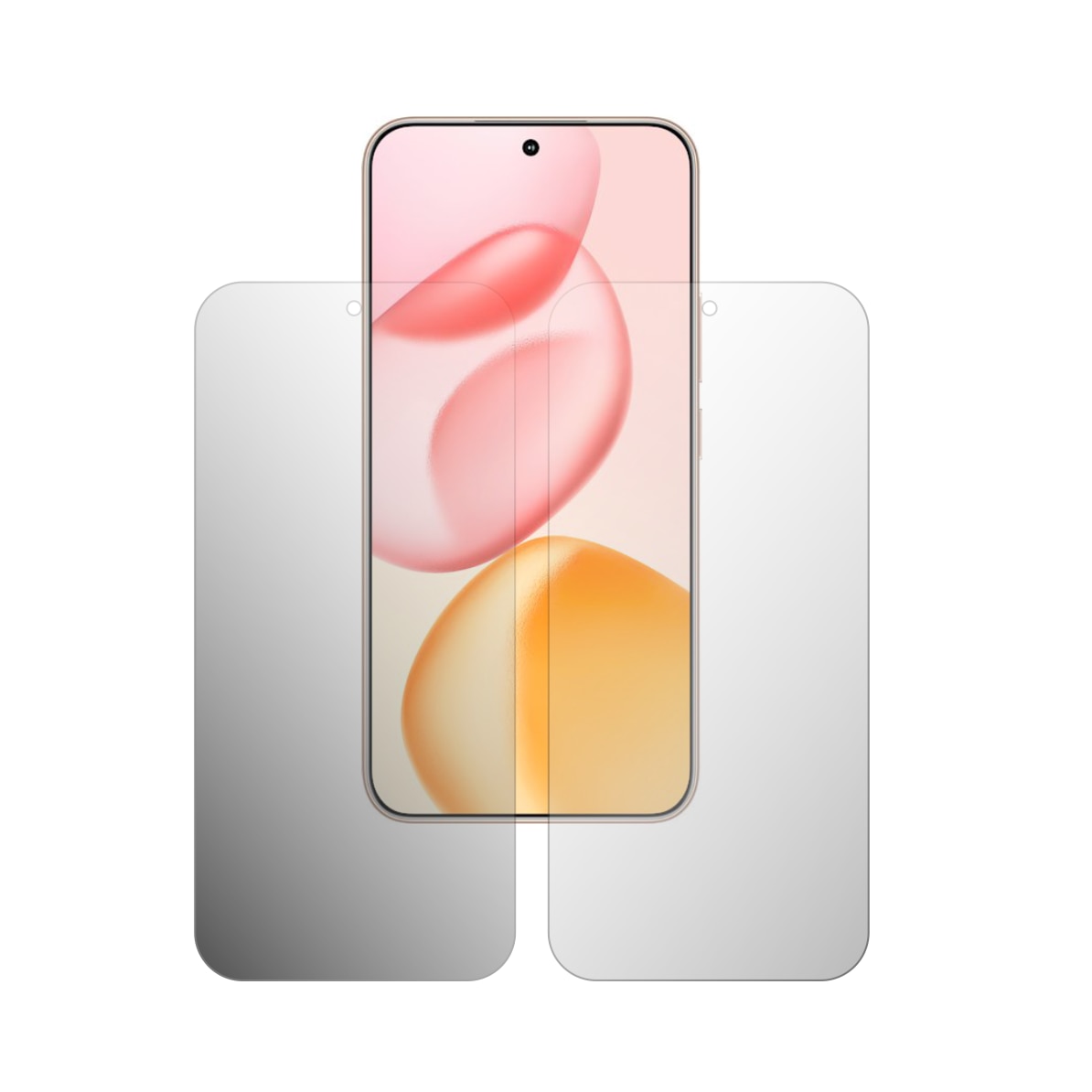 Set 2X Folie Protectie Ecran Folie24, pentru Honor 400, 1X Ultra-Clear + 1X Mata, Acoperire Case-Friendly ( Compatibile cu Carcasa ), Adezive, Flexibile cu Auto Regenerare