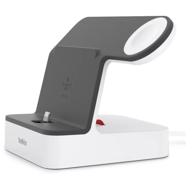 Incarcator wireless Belkin PowerHouse pentru Apple Watch + iPhone, White
