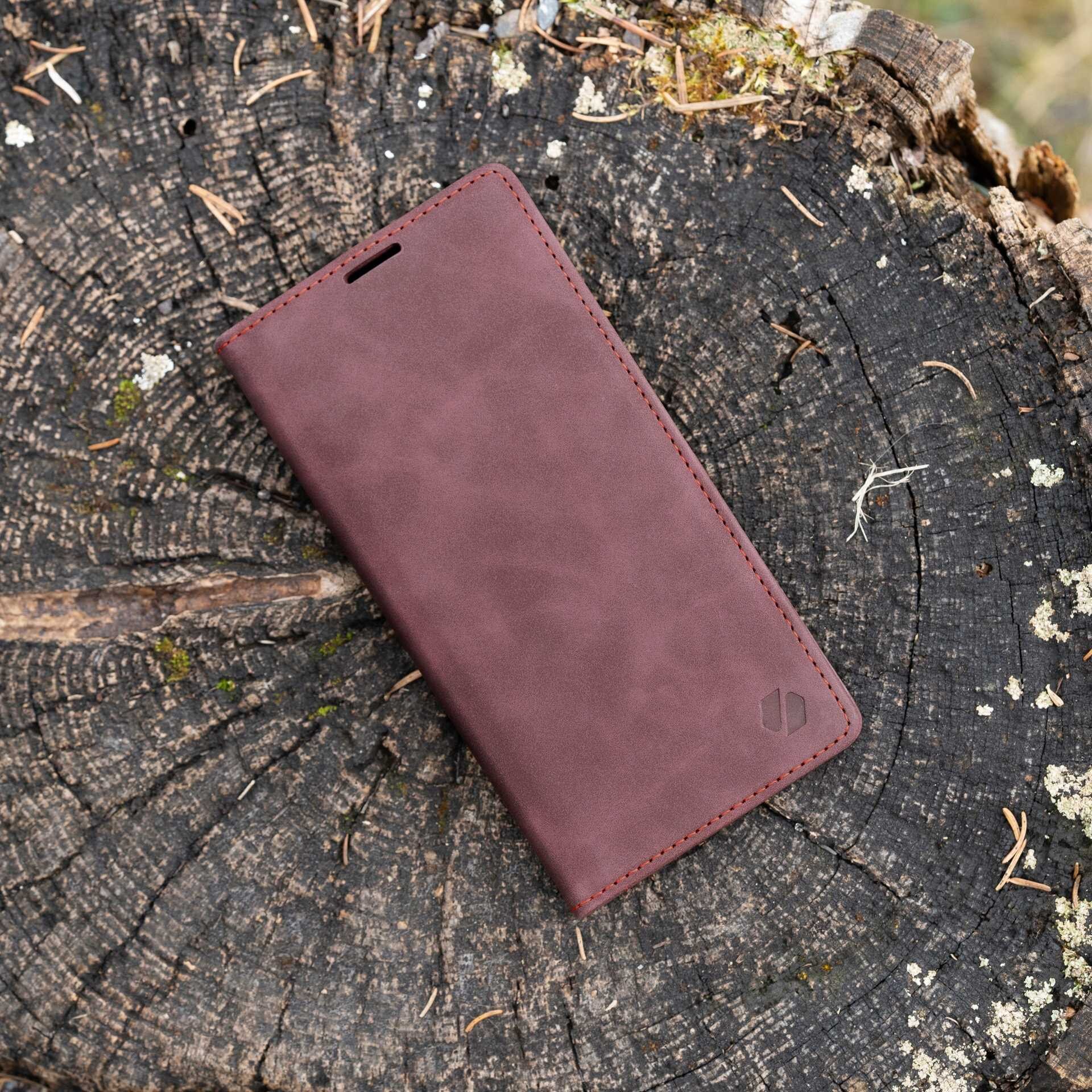 Husa cu clapeta SPACECASE Wallet pentru Xiaomi 17T Pro, Rosu