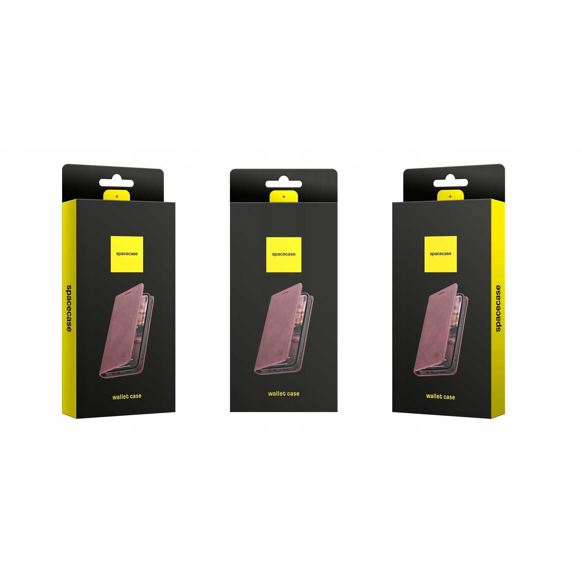 Husa cu clapeta SPACECASE Wallet pentru Xiaomi 17T Pro, Rosu