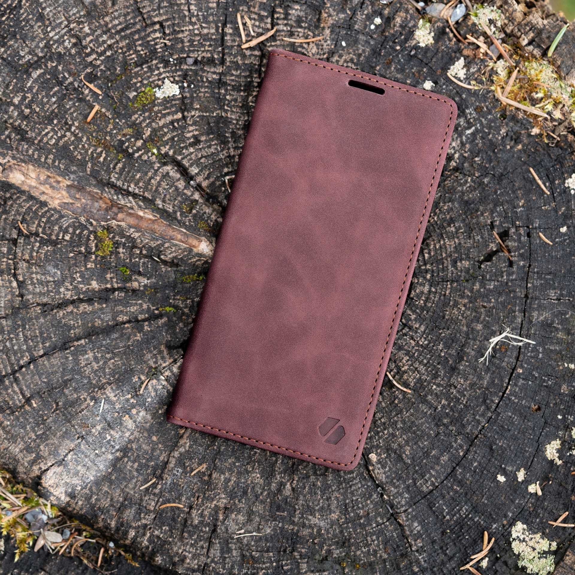 Husa cu clapeta SPACECASE Wallet pentru Xiaomi 17T Pro, Rosu
