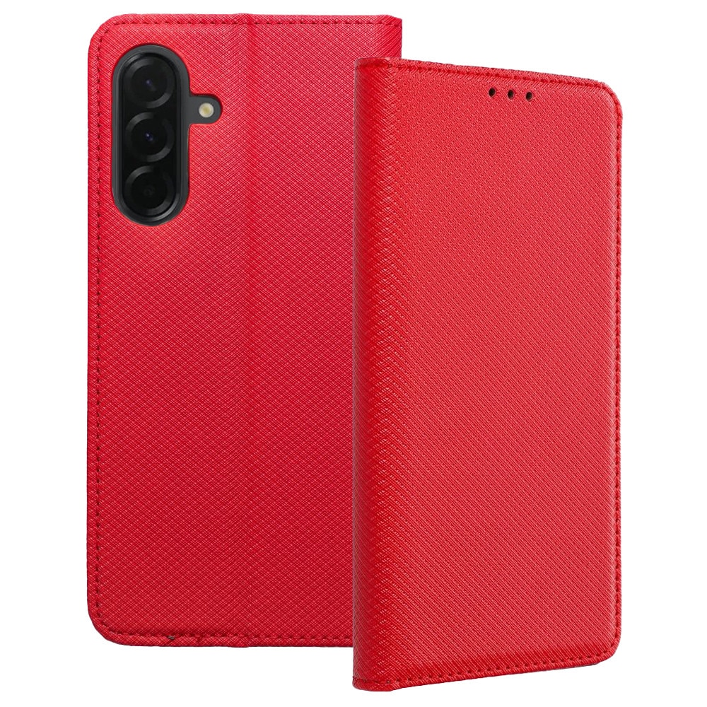 Husa telefon, compatibilăSamsung Galaxy A37 5G, tip carte, închidere magnetică, suport card bancar, roșu