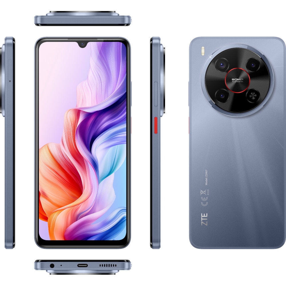 Telefon mobil ZTE Blade V70 Max, 128GB, 4GB, Dual SIM, Galactic Gray