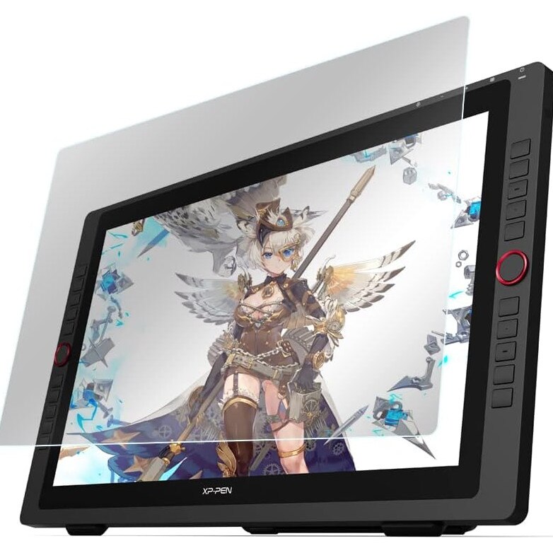 Folie de protectie, XP-Pen, AC93, pentru tableta grafica, Artist 22R, transparenta, transparenta ridicata, instalare usoara, material policarbonat, accesorii