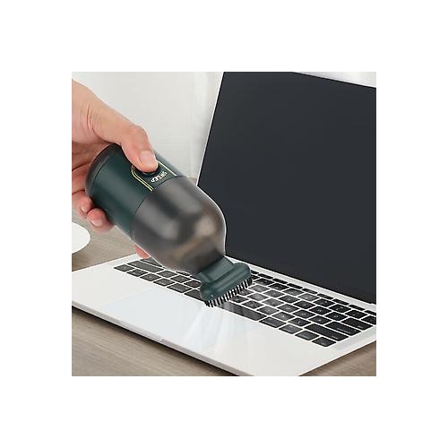 Aspirator mini birou portabil, alb, 14x6cm