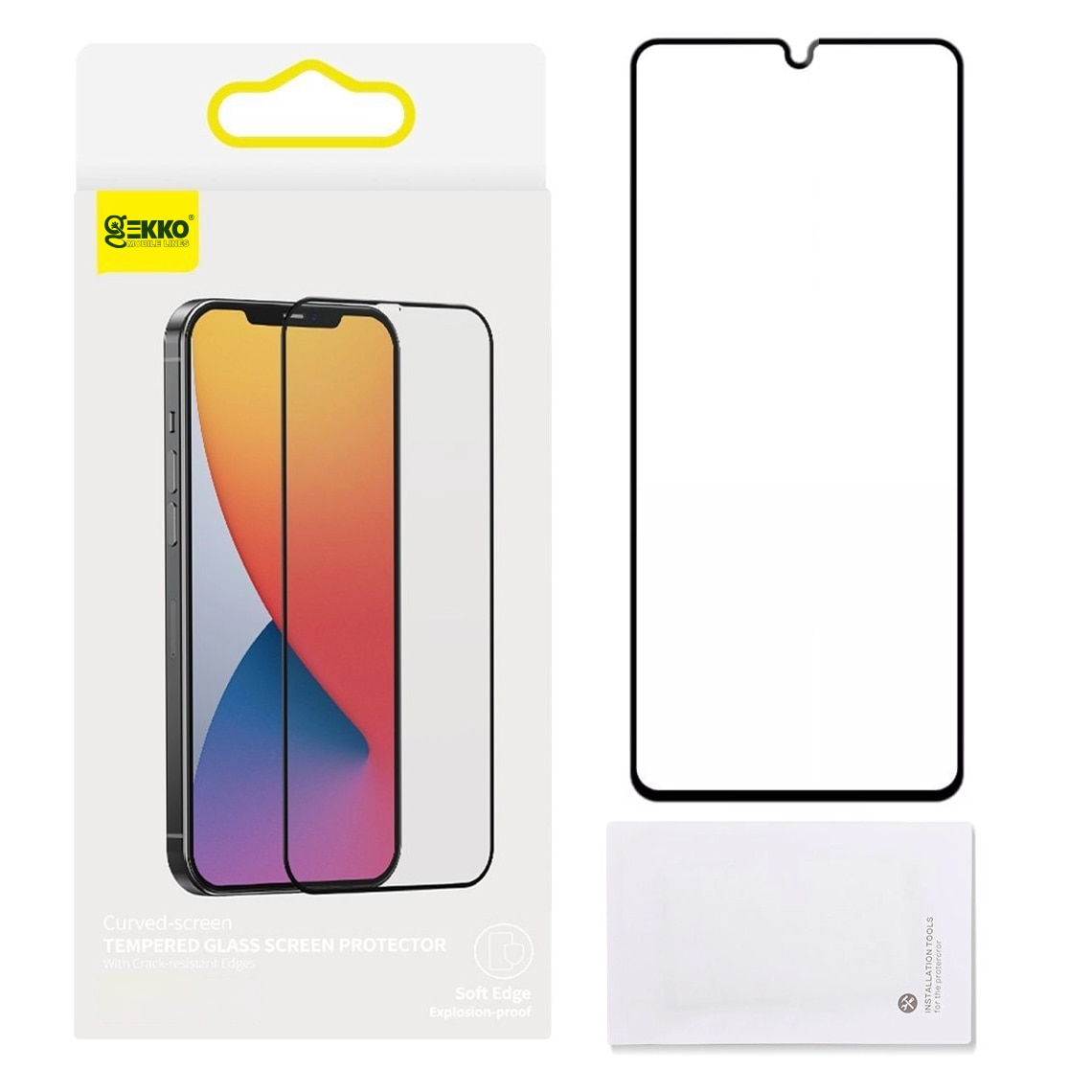 Folie pentru Samsung Galaxy A05, din sticla securizata, Antistatica, Tempered Glass, protectie ecran, Case Friendly, Edge to Edge, Magic Full Frame, Transparenta