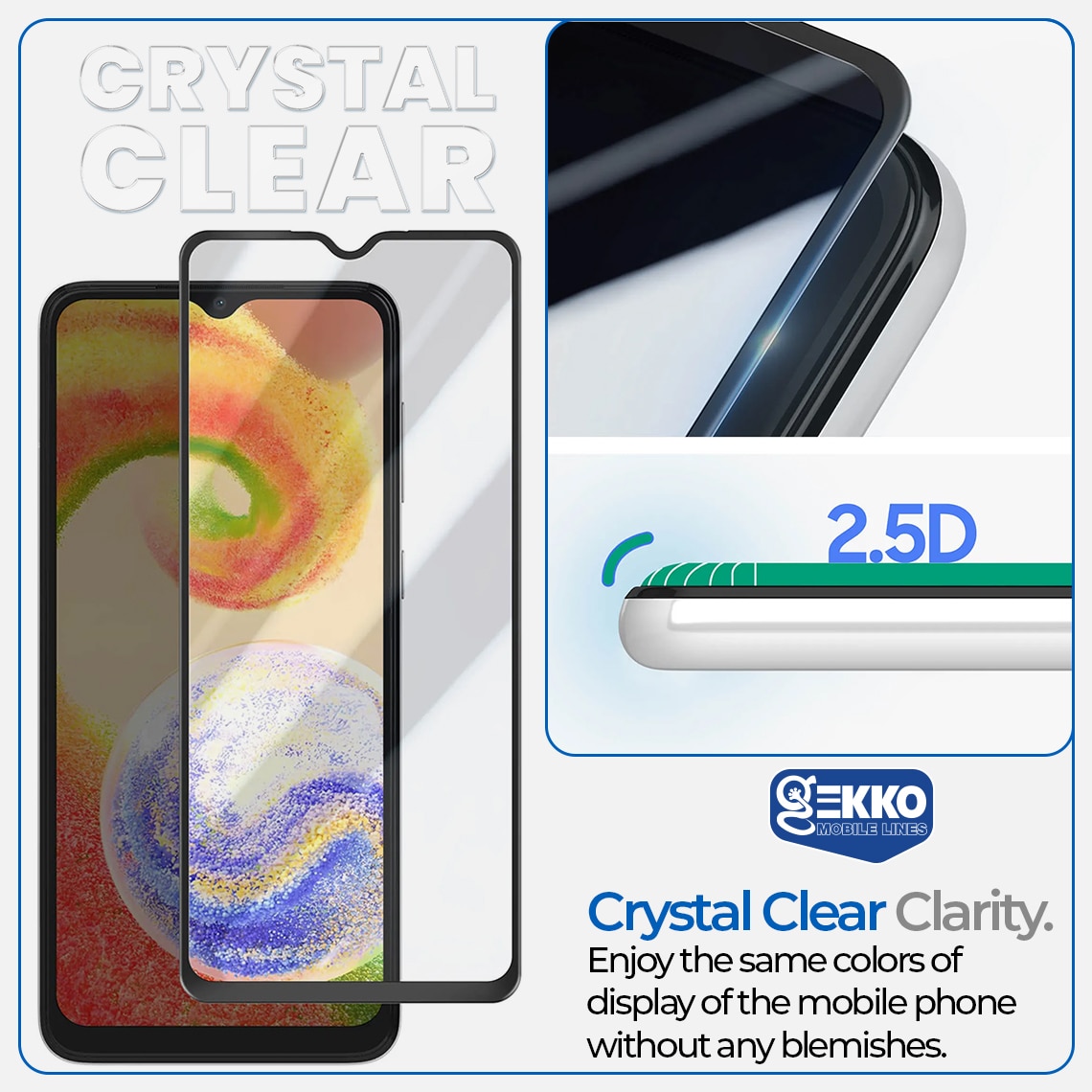 Folie pentru Samsung Galaxy A05, din sticla securizata, Antistatica, Tempered Glass, protectie ecran, Case Friendly, Edge to Edge, Magic Full Frame, Transparenta