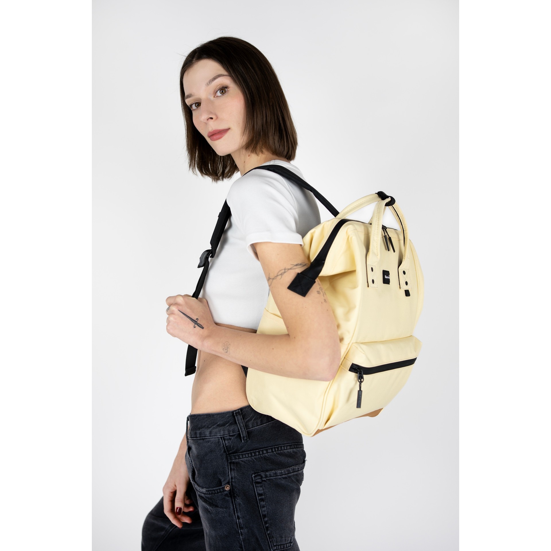 Rucsac laptop, Himawari, 14'', impermeabil, cu iesire USB, 40x28x15cm