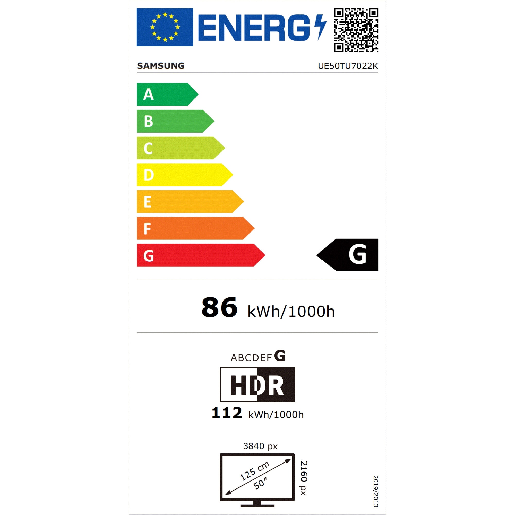 Televizor, Samsung, UE50TU7022KXXH, 125 cm, 4K, Ultra HD, Negru