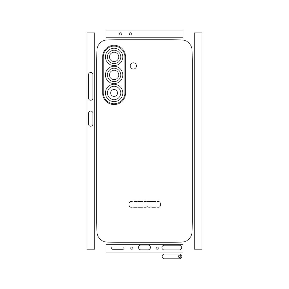 Folie iSkinz pentru Samsung Galaxy A36 - Cameleon Color Shift Sunset, Split Cut, Skin Adeziv Cover, Protectie pentru Carcasa Spate si Laterale