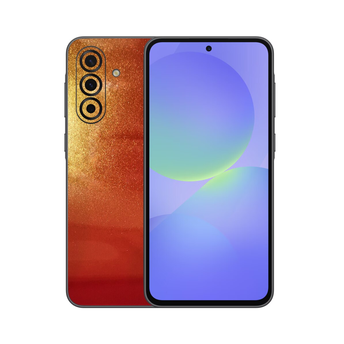 Folie iSkinz pentru Samsung Galaxy A36 - Cameleon Color Shift Sunset, Split Cut, Skin Adeziv Cover, Protectie pentru Carcasa Spate si Laterale