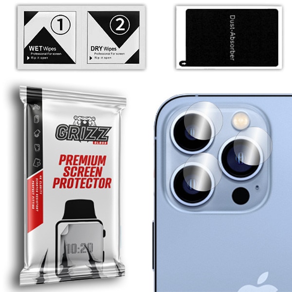 Set 2 folii sticla hibrid camera foto GrizzGlass HybridGlass compatibila cu Motorola Edge 60 Neo, Transparent