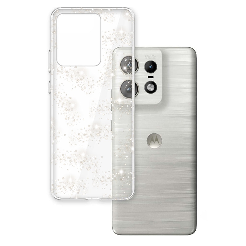 BestCase® Husa pentru Motorola Edge 60 Fusion / Edge 60, Shine Glitter, Transparent