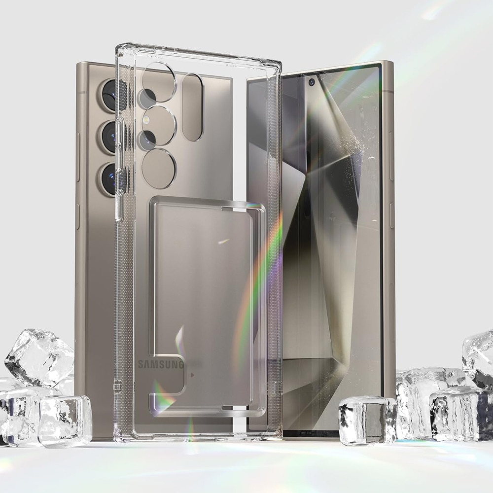 Husa de protectie, GUIXUAN, TPU, Compatibil cu Samsung Galaxy S24 Ultra, slot, Transparent