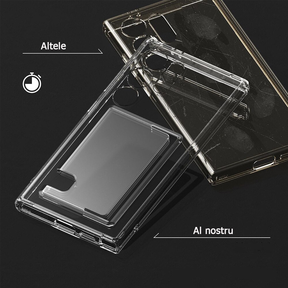 Husa de protectie, GUIXUAN, TPU, Compatibil cu Samsung Galaxy S24 Ultra, slot, Transparent