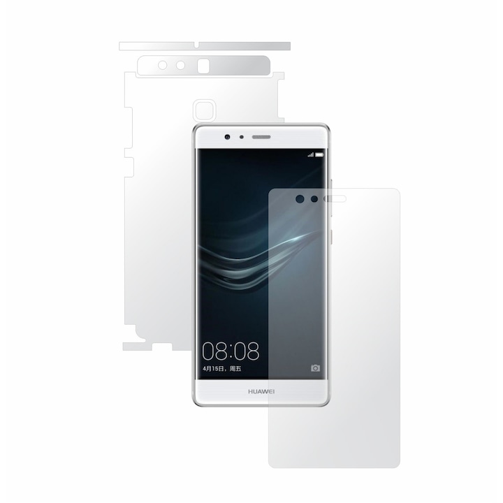 Folie Transparenta Full Body Invisible Skinz Ultra-Clear HD, Skin Protectie Totala Ecran si Carcasa pentru Huawei Ascend P9