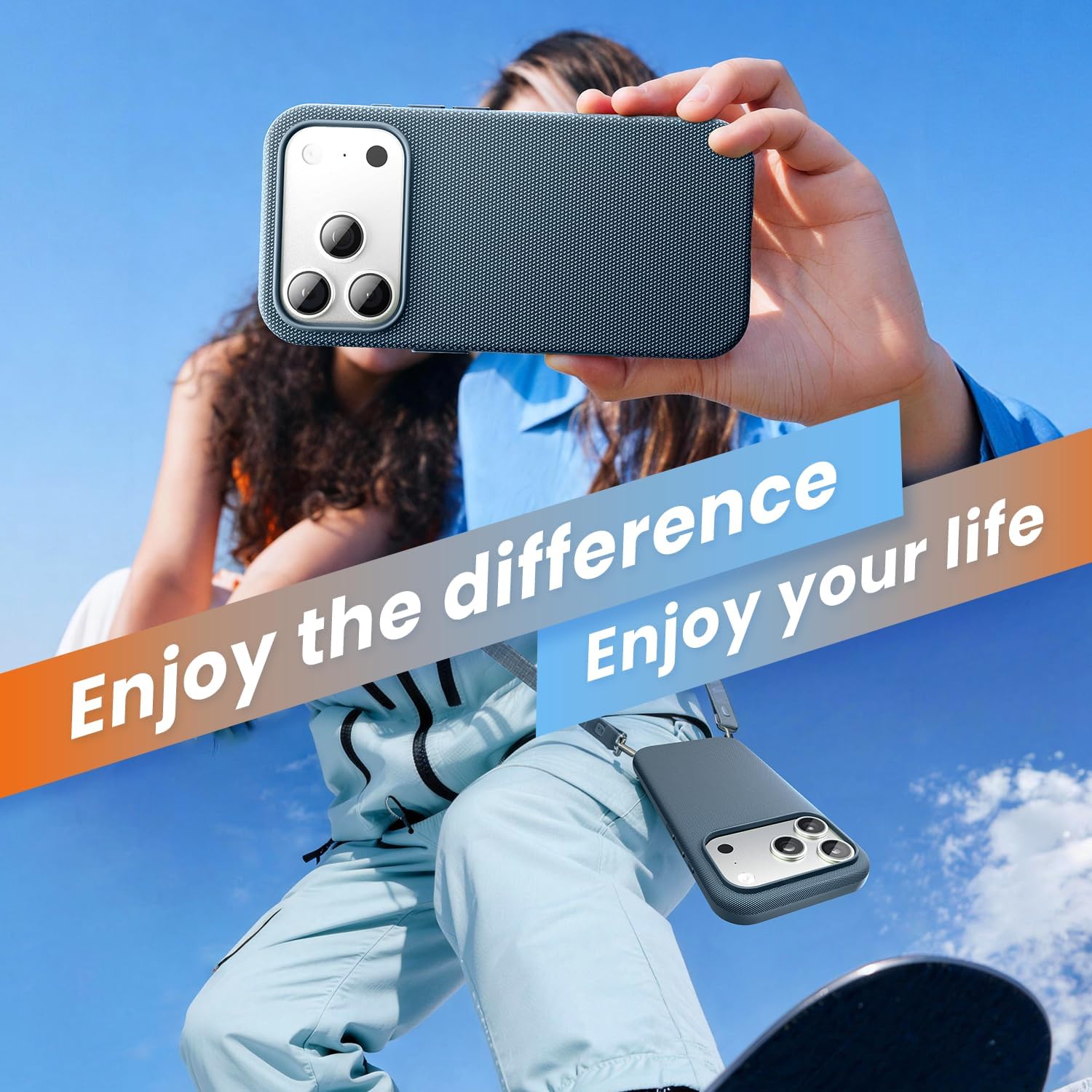 Husa de protectie Apple TechWoven Case cu MagSafe pentru compatible with iPhone 17 Pro Max, Blue