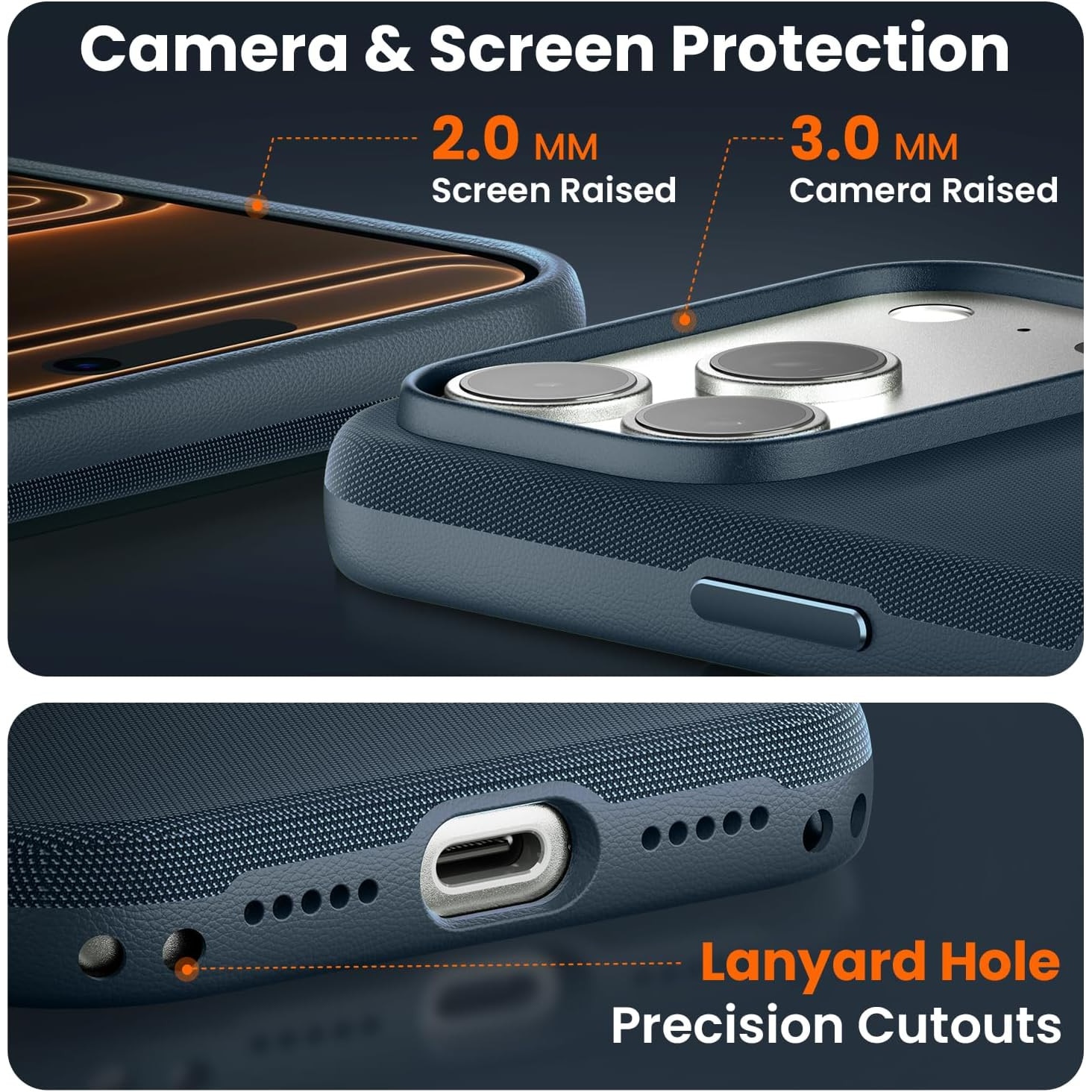 Husa de protectie Apple TechWoven Case cu MagSafe pentru compatible with iPhone 17 Pro Max, Blue