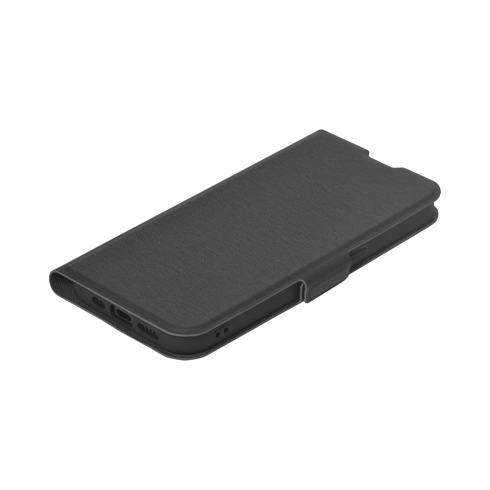 Husa de protectie tip carte Atlas Leon compatibila cu Honor 600, Negru, Inchidere magnetica, Protectie Sporita, Anti soc, Anti zgarieturi, Functie de stand