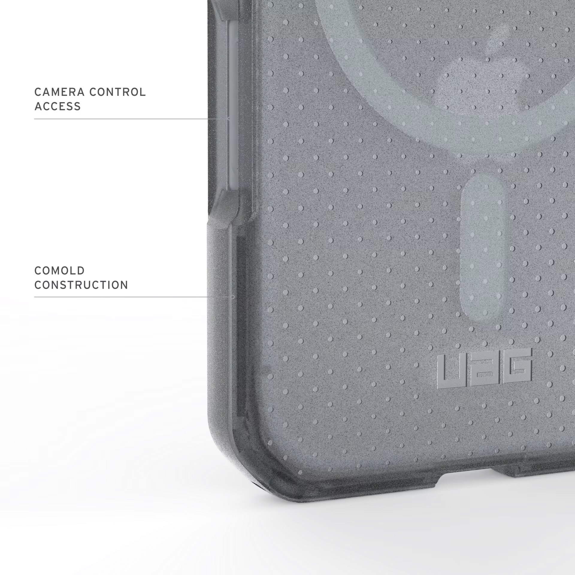Husa de protectie UAG Dot Magsafe pentru iPhone 17 Pro, Ash