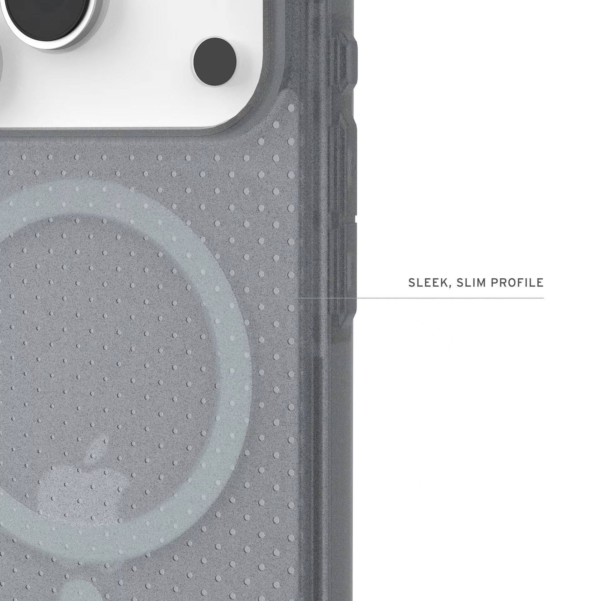 Husa de protectie UAG Dot Magsafe pentru iPhone 17 Pro, Ash