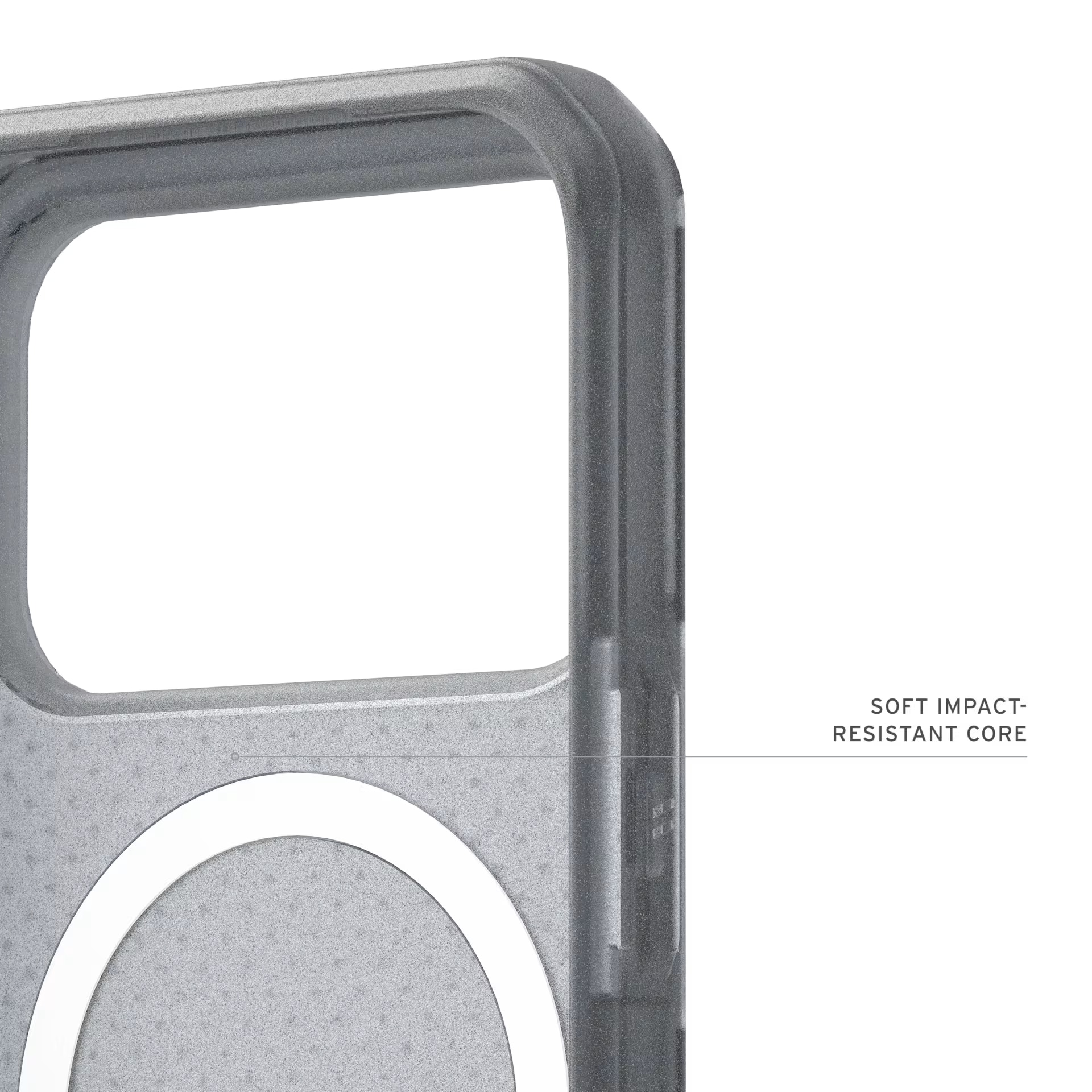 Husa de protectie UAG Dot Magsafe pentru iPhone 17 Pro, Ash