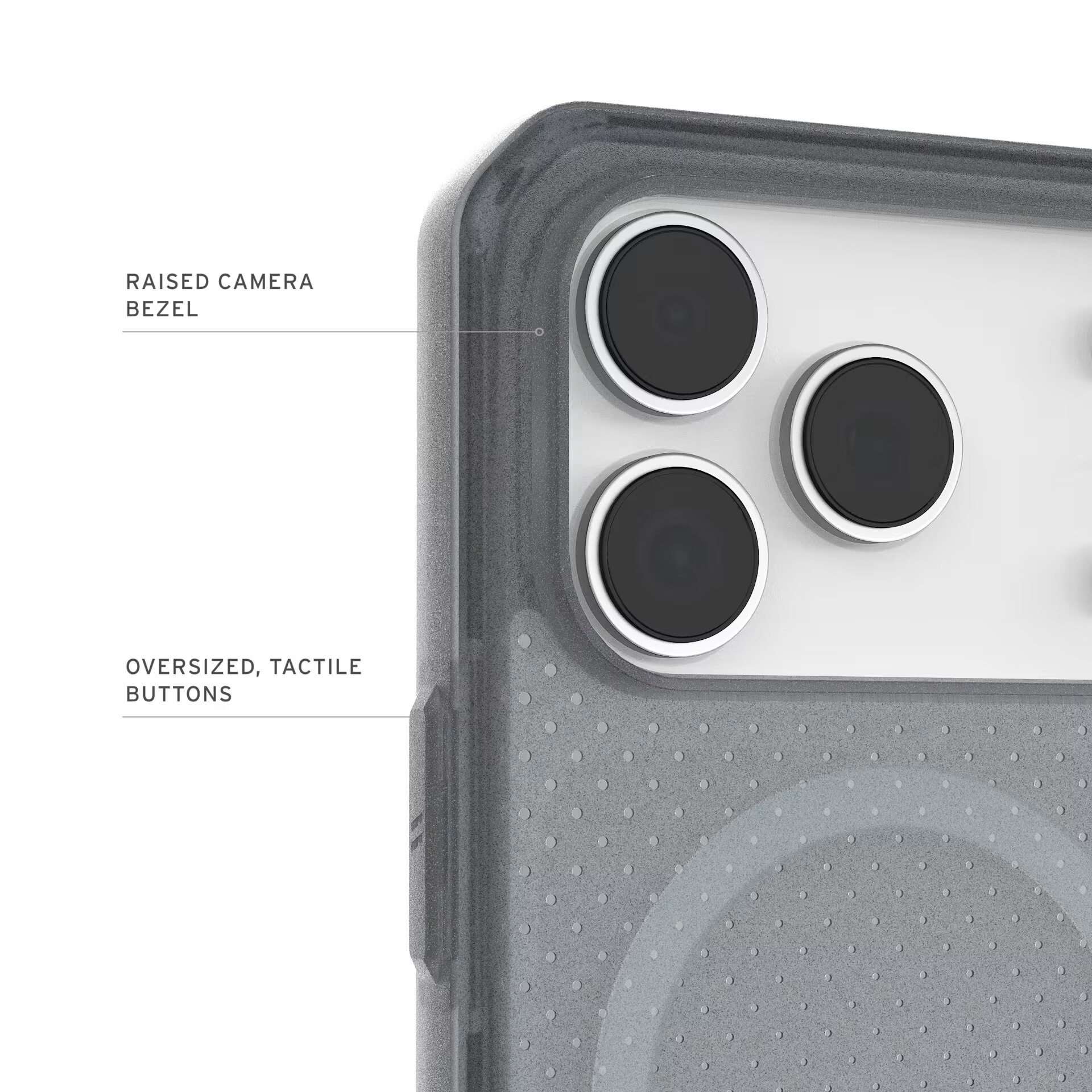 Husa de protectie UAG Dot Magsafe pentru iPhone 17 Pro, Ash