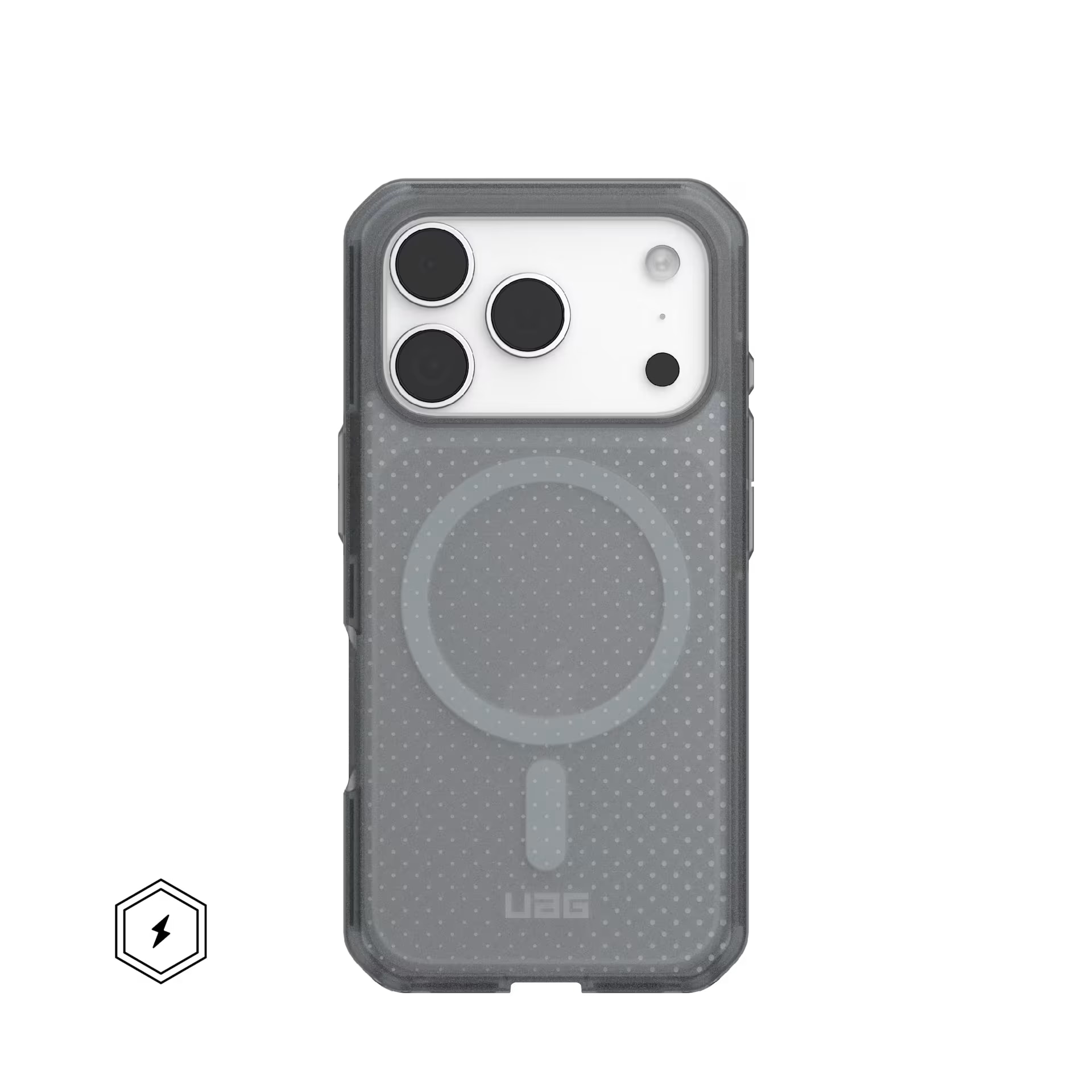 Husa de protectie UAG Dot Magsafe pentru iPhone 17 Pro, Ash