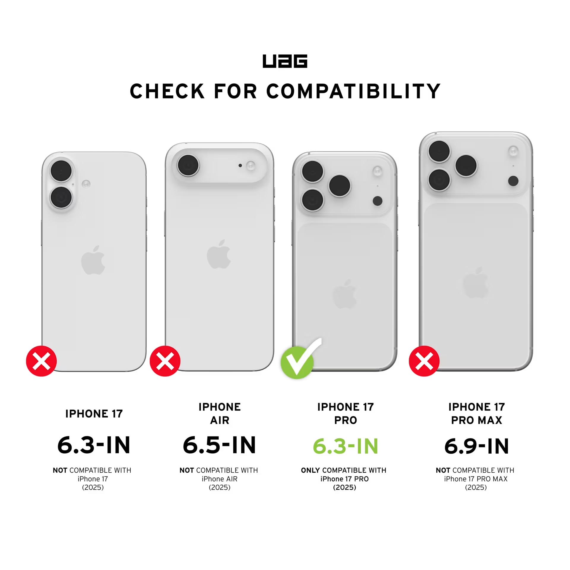 Husa de protectie UAG Dot Magsafe pentru iPhone 17 Pro, Ash