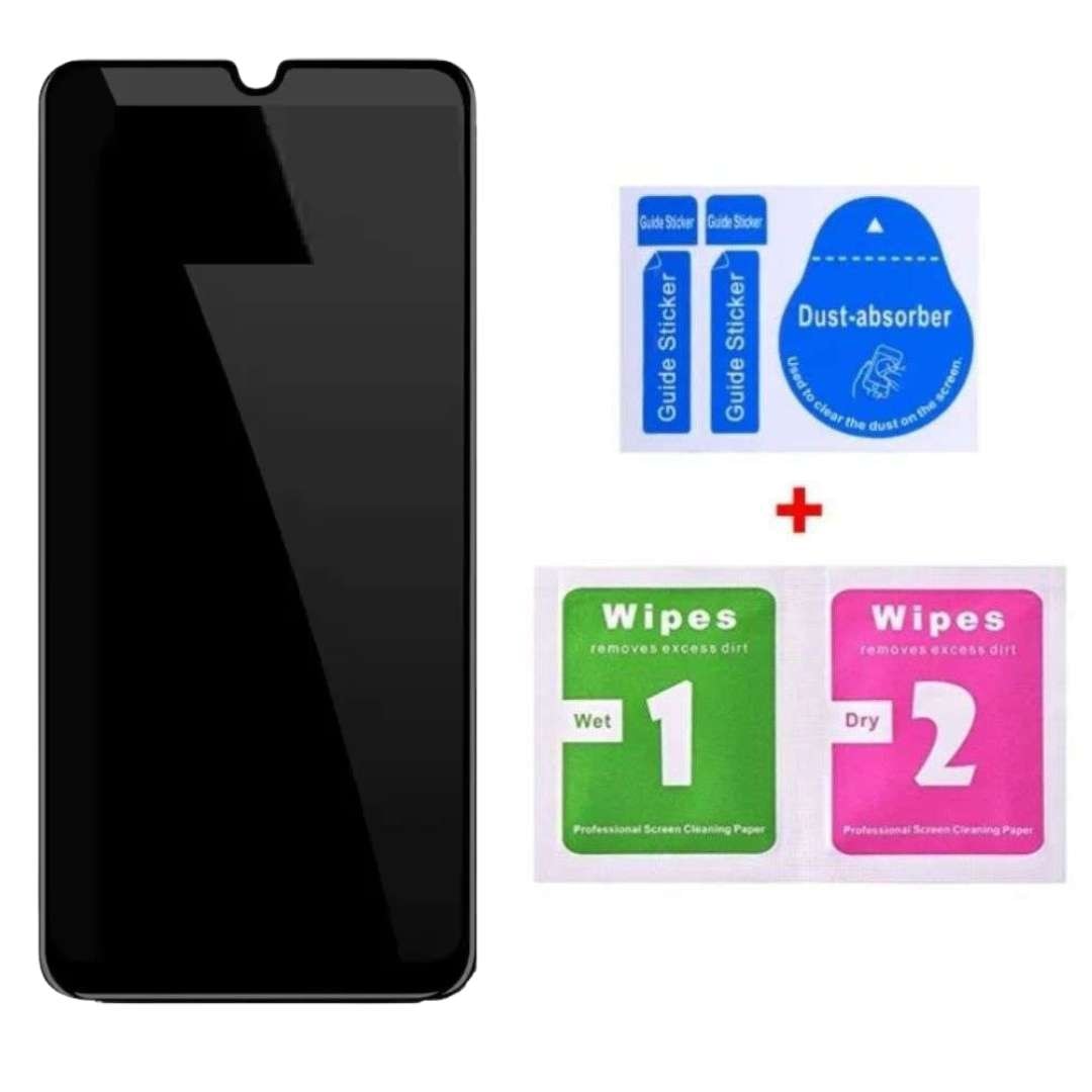 Folie Sticla Privacy compatibila cu Samsung Galaxy A32 4G, Full Glue, Sticla Securizata Anti-Spy, Anti-Zgarieturi, Anti-Socuri, Kit Montare Inclus pentru Aplicare Rapida si Usoara