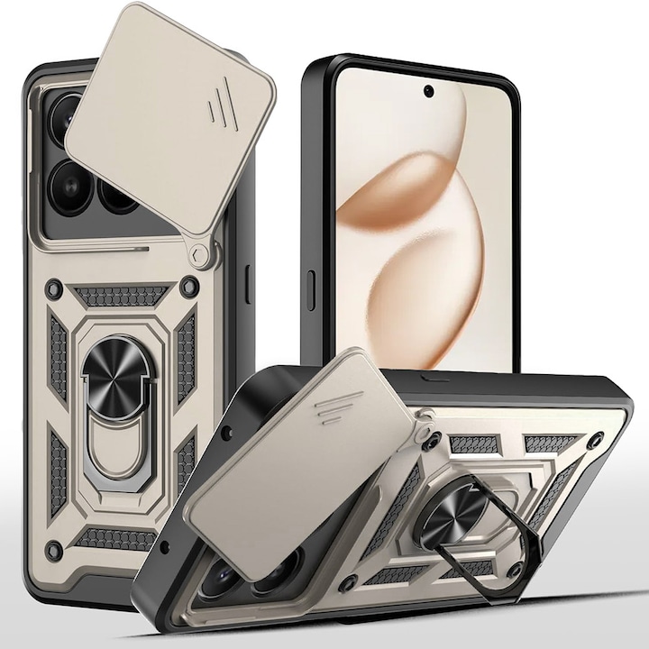 Husa pentru Honor 400 Smart 5G / 400 Smart 4G / X7d 4G - Techsuit CamShield Series - Gold