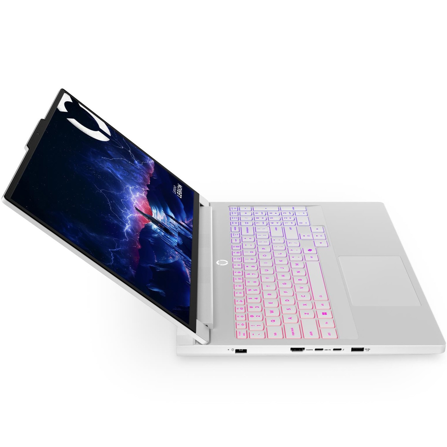 Laptop Gaming Lenovo Legion Pro 7 16IAX10H cu procesor Intel Core™ Ultra 7 255HX pana la 5.2GHz, 16" WQXGA, OLED, 240Hz, 32GB DDR5, 1TB SSD, NVIDIA GeForce RTX™ 5070 Ti 12GB GDDR7, No OS, Glacier White, 3Y on-site Premium Care