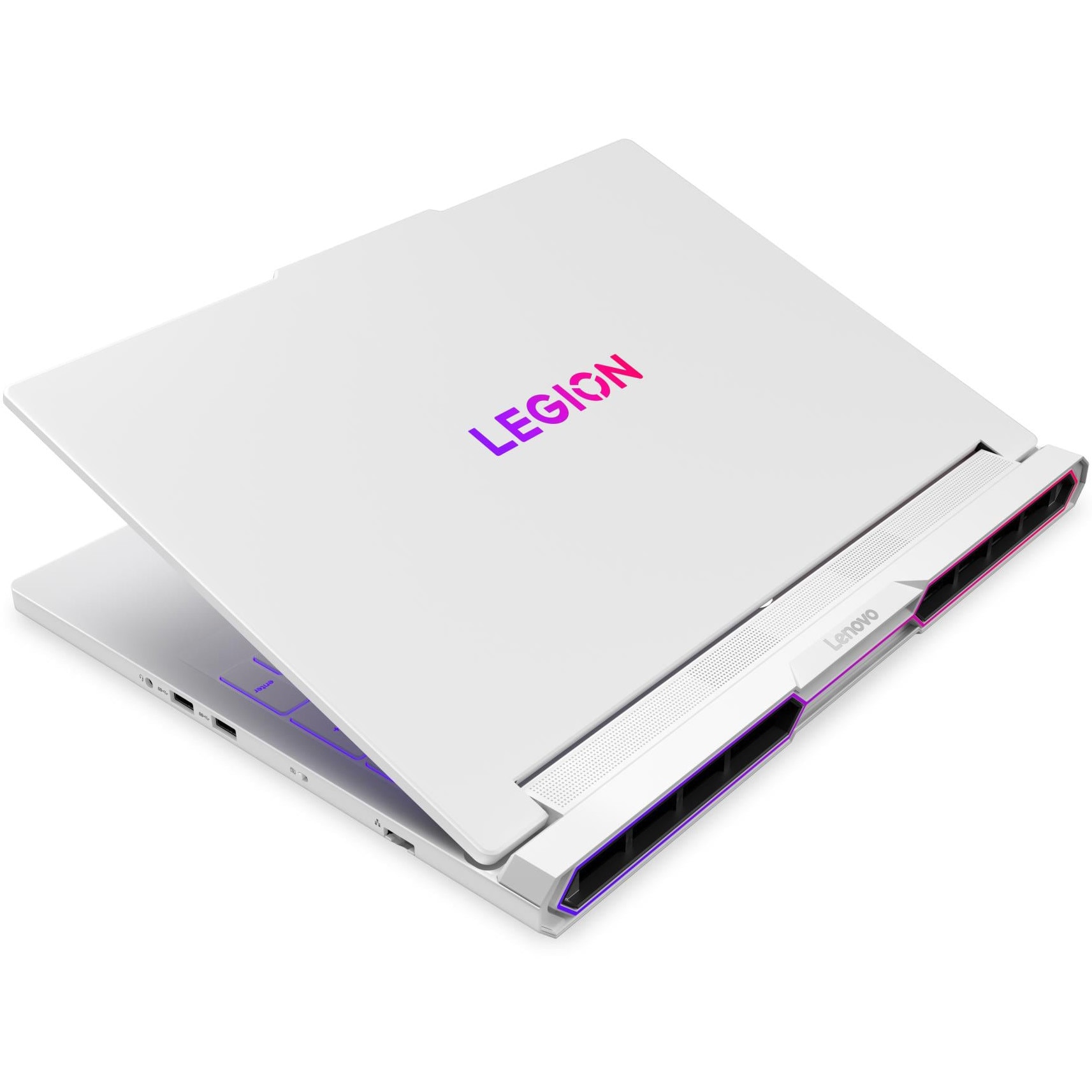 Laptop Gaming Lenovo Legion Pro 7 16IAX10H cu procesor Intel Core™ Ultra 7 255HX pana la 5.2GHz, 16" WQXGA, OLED, 240Hz, 32GB DDR5, 1TB SSD, NVIDIA GeForce RTX™ 5070 Ti 12GB GDDR7, No OS, Glacier White, 3Y on-site Premium Care
